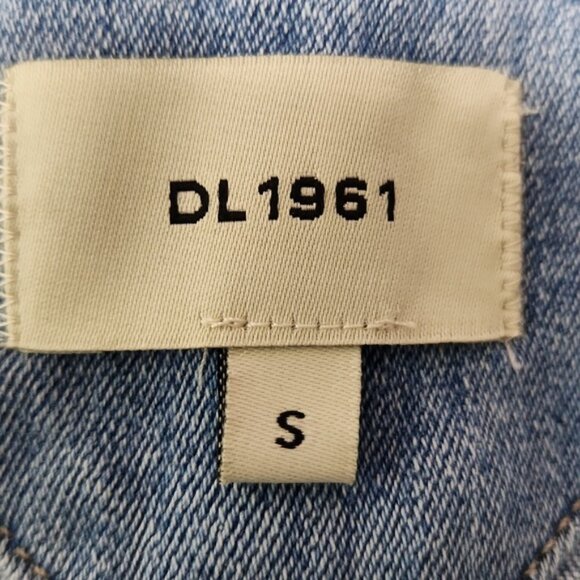 Dl 1961  Hepburn Maternity Women's Blue Denim Overalls - Picture 9 of 9